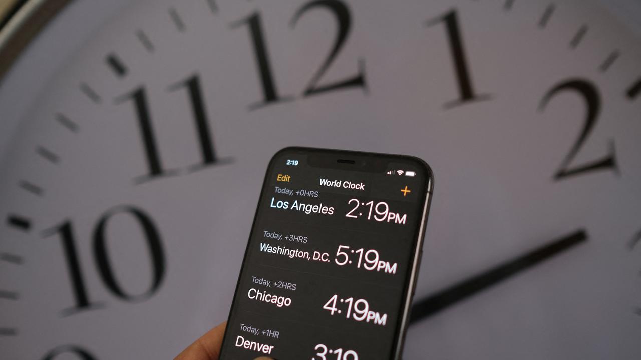 On the first Sunday of April, most Australians will wind back their clocks an hour as daylight saving ends for another few months. Picture: AFP.