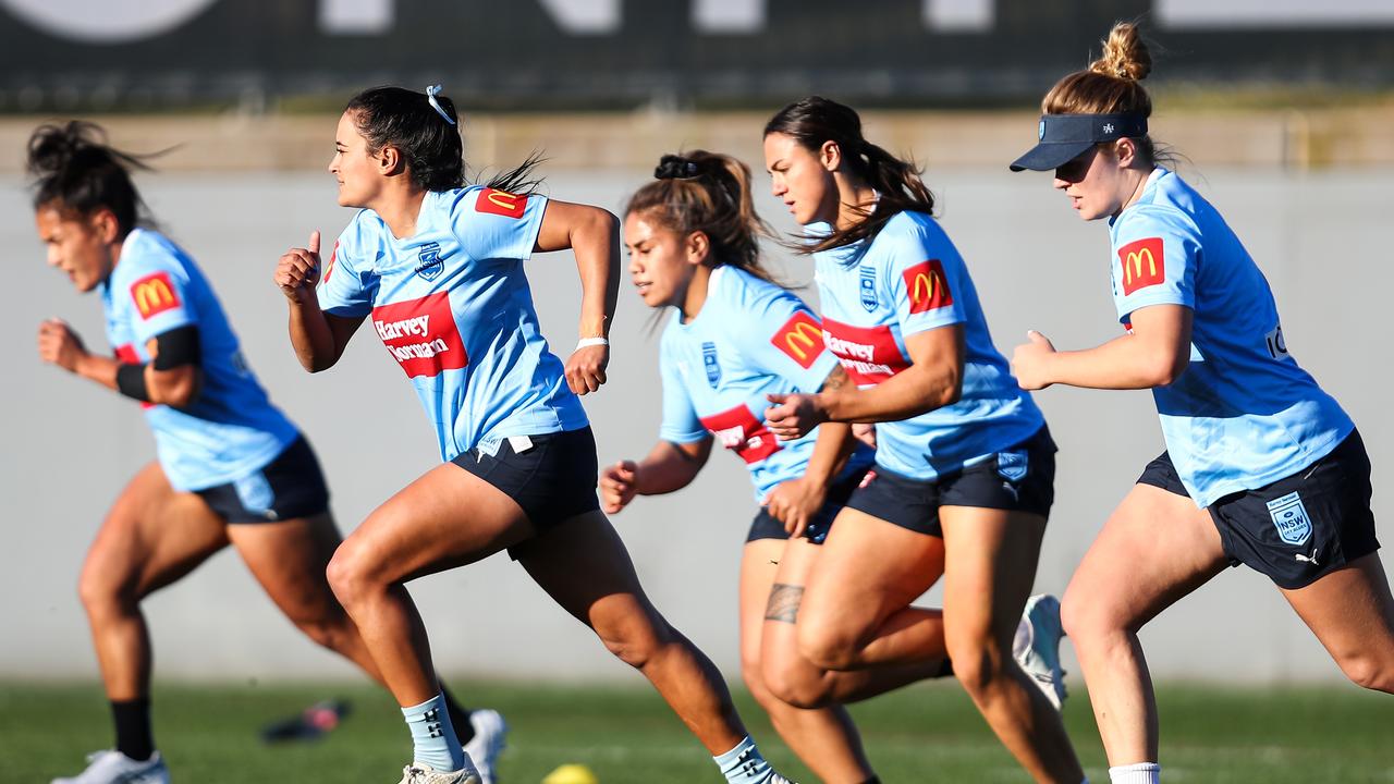 NSW finish their preparation before Friday night’s clash. Picture: NRL