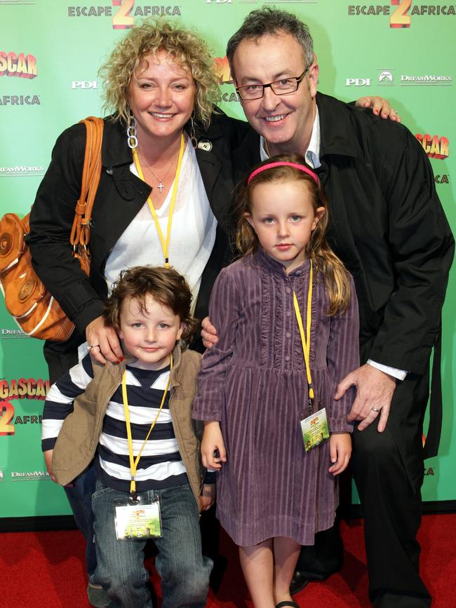 Ally Smith and Chris Smith with their children.