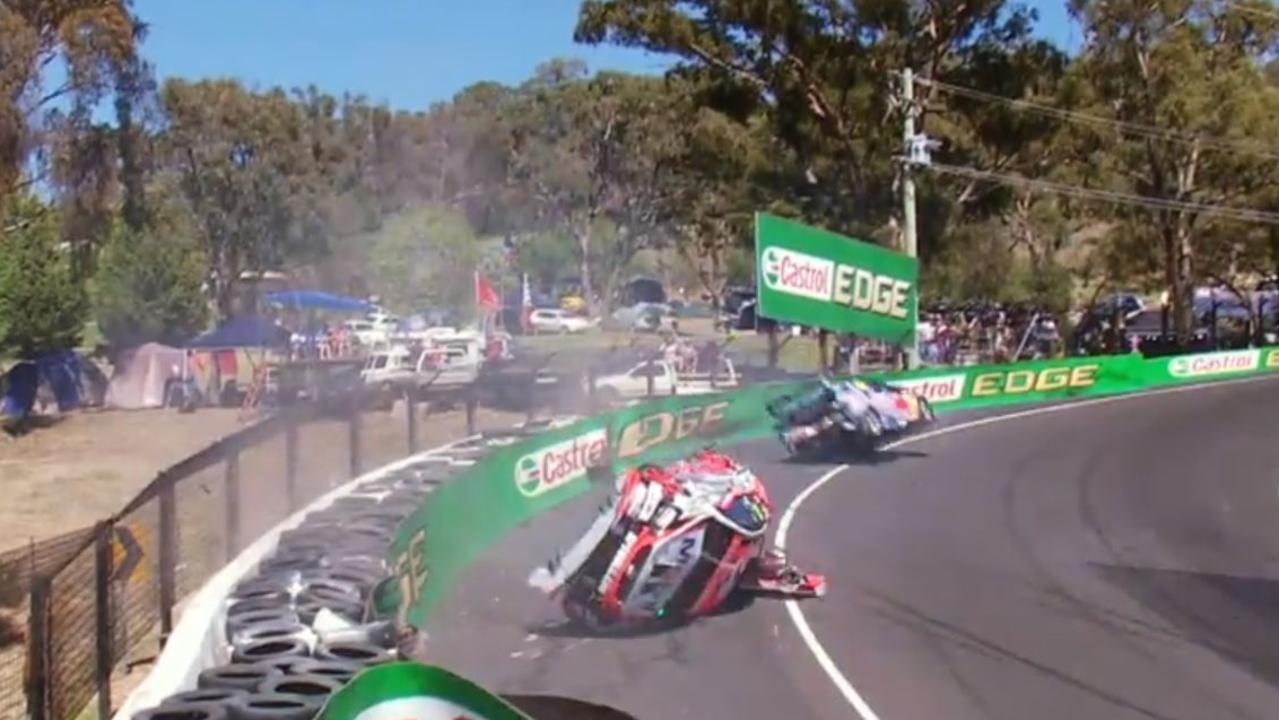 Garth Tander had a major crash in the final practice session back in 2014. Picture: Supplied