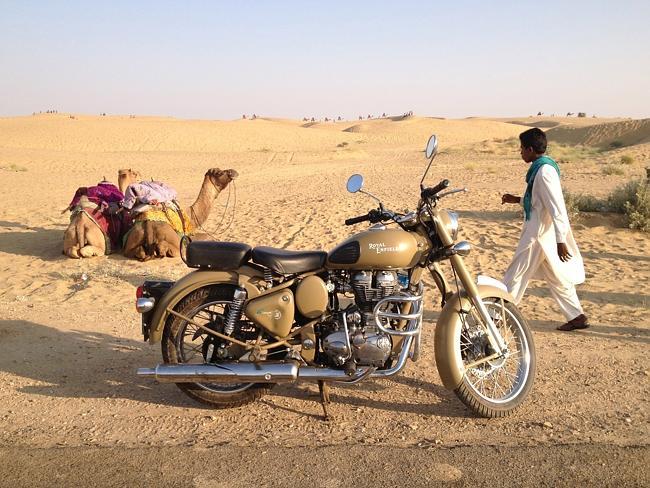 If your bike breaks down in Rajasthan, there’s always a camel.