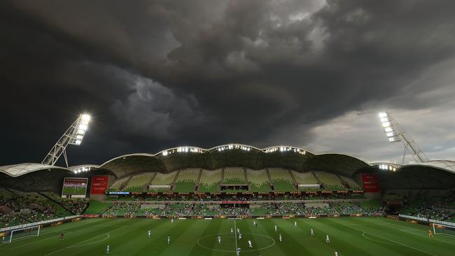 Ayers said facilities such as Melbourne’s AAMI Park are “well ahead” of Sydney’s. Picture: Getty Images