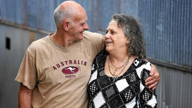 Aged care issue Ross Piper and  Roslyn Staveley in Gympie. Picture: Renee Albrecht