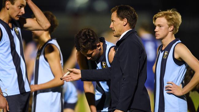 Immanuel coach Troy Clements. Picture: AAP/Mark Brake