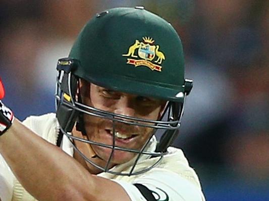 ADELAIDE, AUSTRALIA - NOVEMBER 27: David Warner of Australia bats during day one of the Third Test match between Australia and New Zealand at Adelaide Oval on November 27, 2015 in Adelaide, Australia. (Photo by Cameron Spencer/Getty Images)