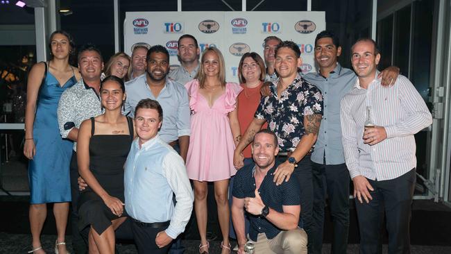 Members of the Palmerston Football Club at the 2022-23 NTFL Nichols Medal night. Picture: Pema Tamang Pakhrin