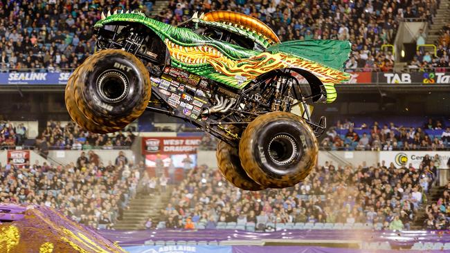 The Dragon can leap 12m into the air and across over 14 cars Picture: Roger Thompson