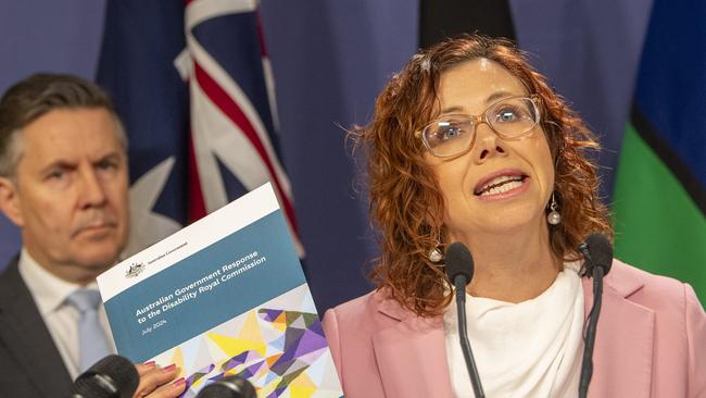 SYDNEY, AUSTRALIA. NewsWire Photos.July 31, 2024.Minister for Social Services Amanda Rishworth releases the initial response to the Royal Commission into Violence, Abuse, Neglect and Exploitation of People with Disability.Picture: NewsWire / Jeremy Piper