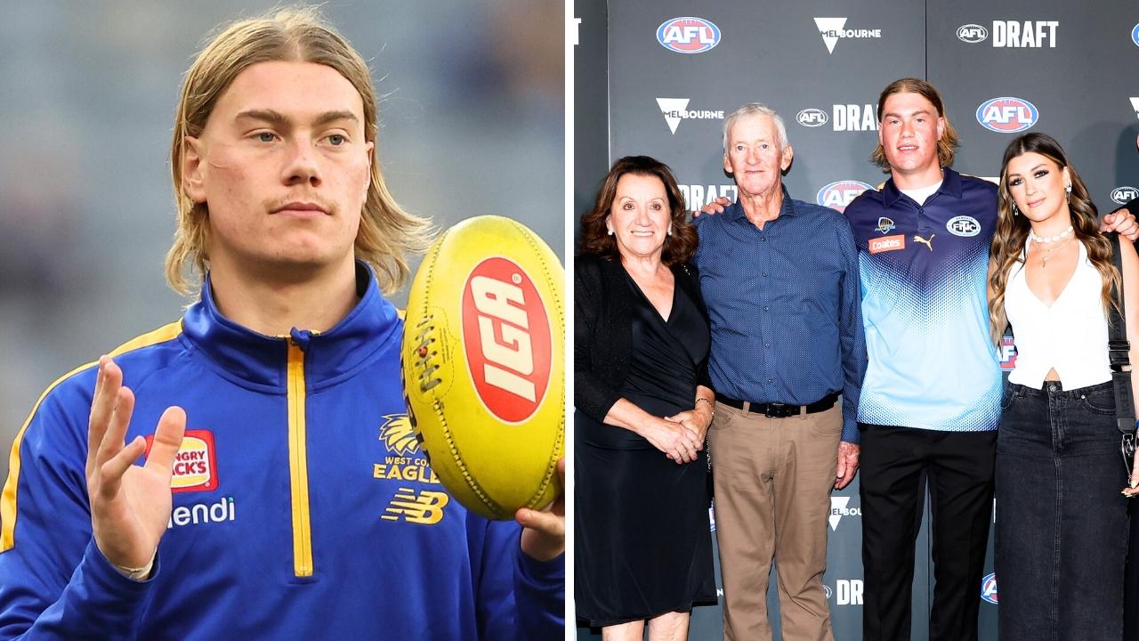 Harley Reid with his family. Photo: Getty, Dylan Burns and Will Russell.