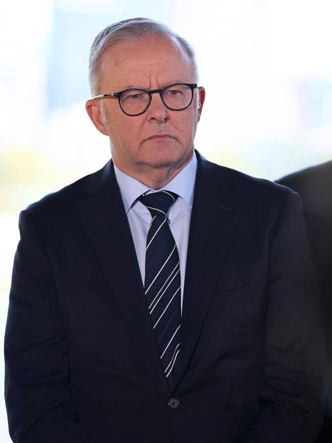 Israeli President Isaac Herzog invited Anthony Albanese to go to Israel to see for himself. Picture: Tertius Pickard