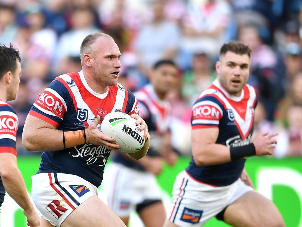 Matt Lodge wants to stay at the Roosters. Picture: NRL Images