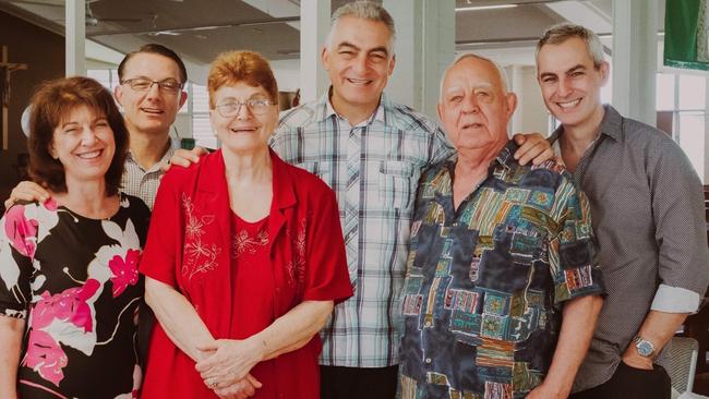 Romilda (front middle) alongside her husband Frank and their four children.