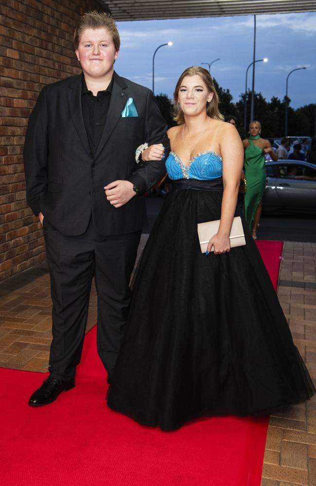 Max Payne-Bailey and Isabelle Pannach at Toowoomba Grammar School formal at Rumours International, Wednesday, November 15, 2023. Picture: Kevin Farmer