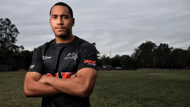 Ex-Ipswich State High School student Ativalu Lisati is at the Penrith Panthers