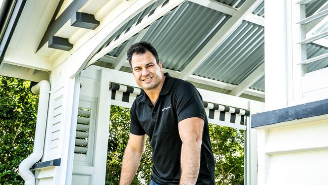 Former NRL player David Shillington at his Camp Hill home, Friday, August 20, 2021 - Picture: Richard Walker