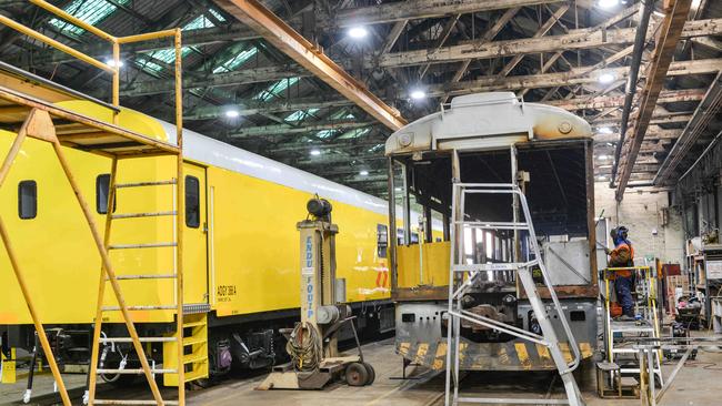 UGL’s transport business has built over 11,000 locomotive wagons. Picture: Brenton Edwards