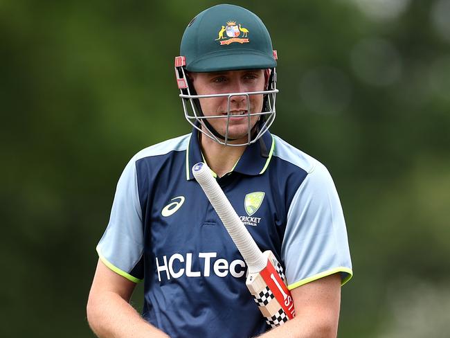 Cameron Green during a training session days prior to the WTC Final. Picture: Alex Davidson-ICC/ICC via Getty Images