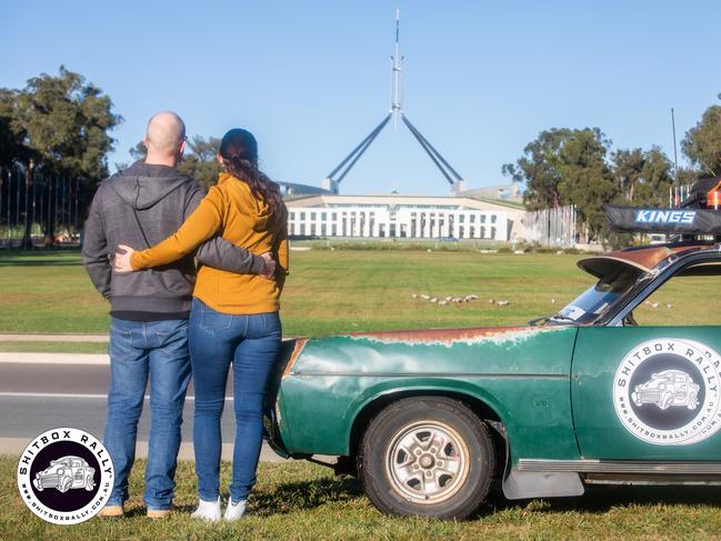 The latest edition of the Shitbox Rally has been run and done. The now iconic 3,600km rally from Canberra to Townsville features cars on a seven-day drive across dusty, mostly unsealed roads in cars worth $1500 or less. Photo: BOX RALLIES