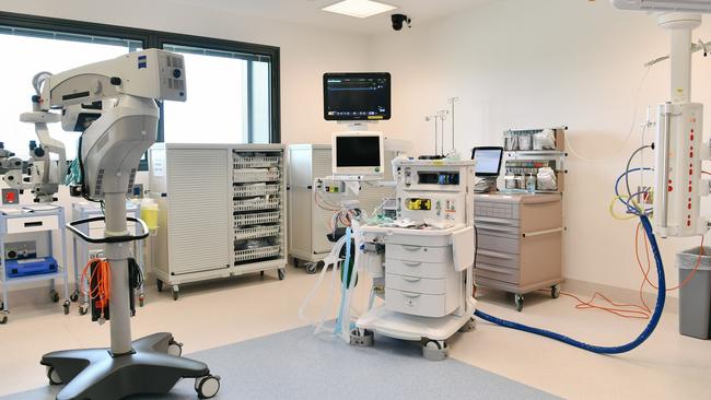 A surgical theatre room at the new Royal Adelaide Hospital. Picture: AAP / Morgan Sette