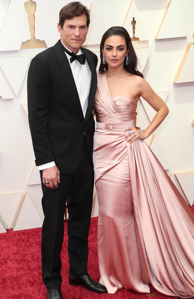 Ashton Kutcher and wife Mila Kunis. Picture: David Livingston/Getty Images/AFP