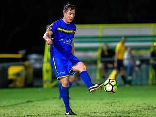 KEY PILLAR: Gympie United FC defender Liam Watson will be an important factor in tonight's FFA Cup clash. Picture: Leeroy Todd