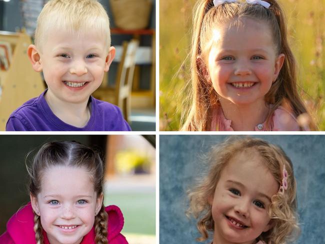 Six of the finalists in The Advertiser's Cutest Kindy Kid Comp. Pictures: Supplied