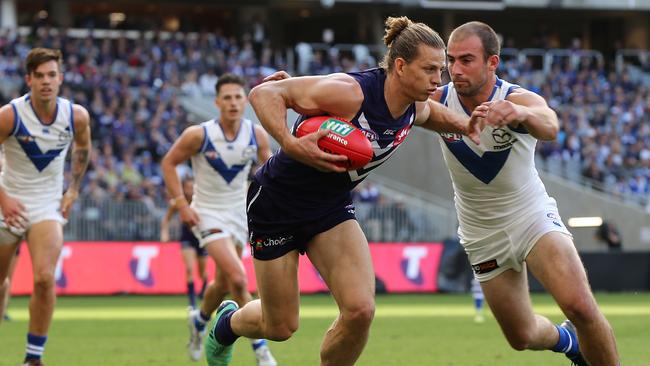 Nat Fyfe is the best player in the game, according to Tom Rockliff. Picture: Paul Kane/Getty Images