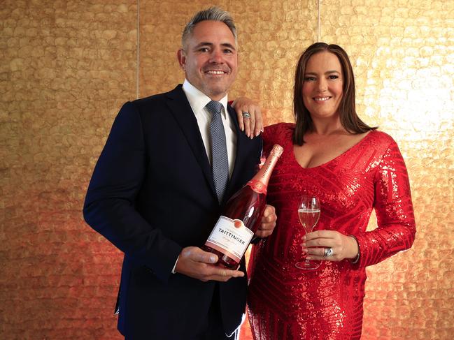 Margaux and Corey Parker  get into the groove for the Gambaro Taittinger Ball. Pics Adam Head