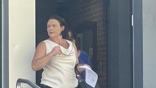 Donna Maree Bateson leaving Wyong Local Court after a previous appearance for shoplifting. Picture: NewsLocal