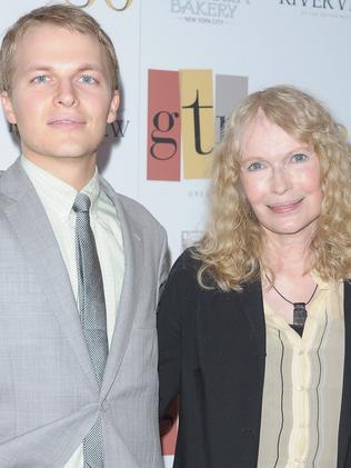 Ronan Farrow and his mother, actress Mia Farrow. Picture: AFP