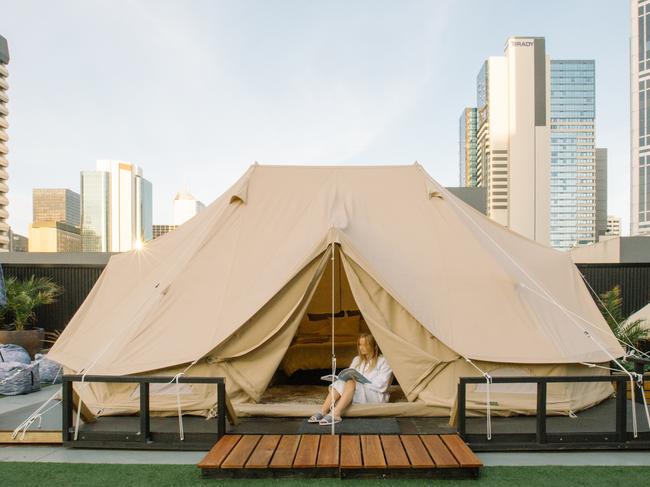 St. Jerome's – The Hotel offers luxury camping accommodation in the Melbourne CBDFor glamping travel story in Gold Coast Eye