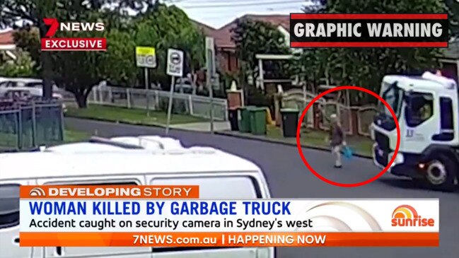 Woman killed by garbage truck in Sydney's southwest (Sunrise)