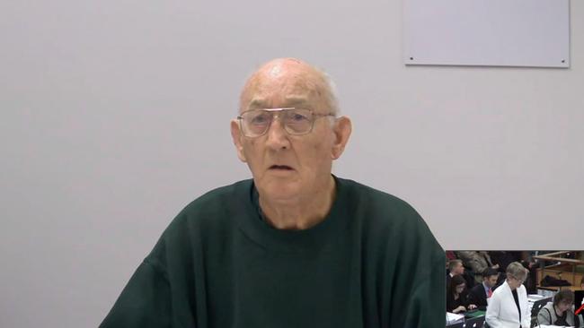 Gerald Ridsdale appears at the abuse royal commission in May 2015.