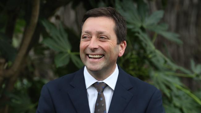 Matthew Guy has vowed to dump the controversial Suburban Rail Loop project. Picture: David Crosling