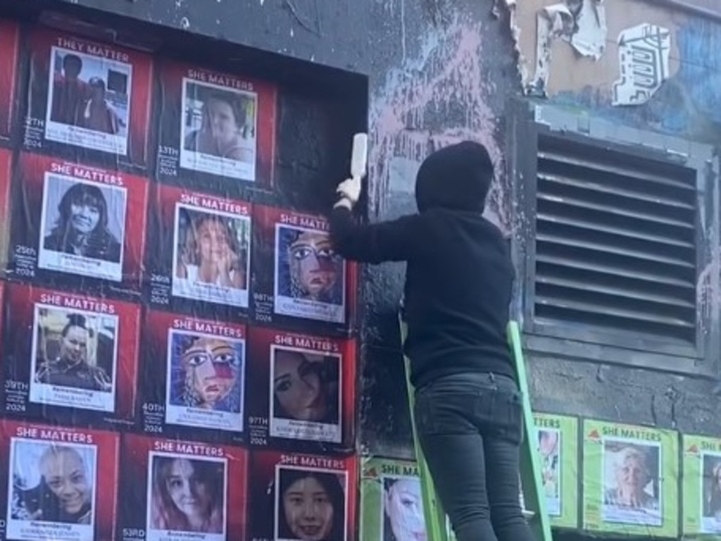 The vandalism was slammed by the mural’s creator. Picture: Supplied