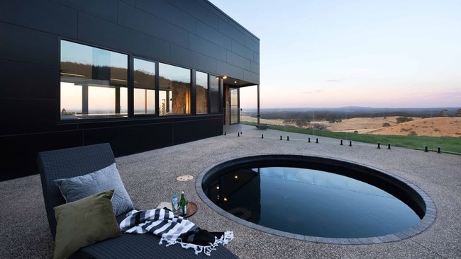 The plunge pool, Sky High, Mount Franklin. Picture: Supplied