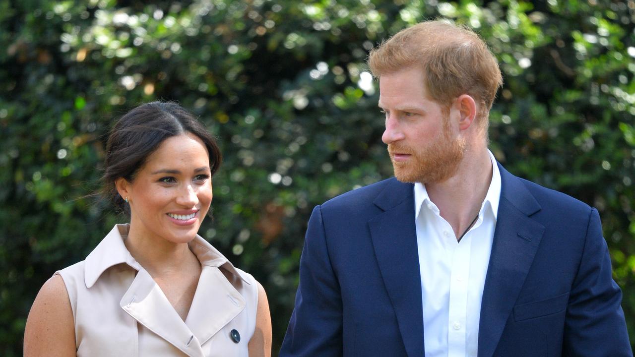 Harry and Meghan revamped their social media accounts after returning from Africa. Picture: Dominic Lipinski/Pool via AP