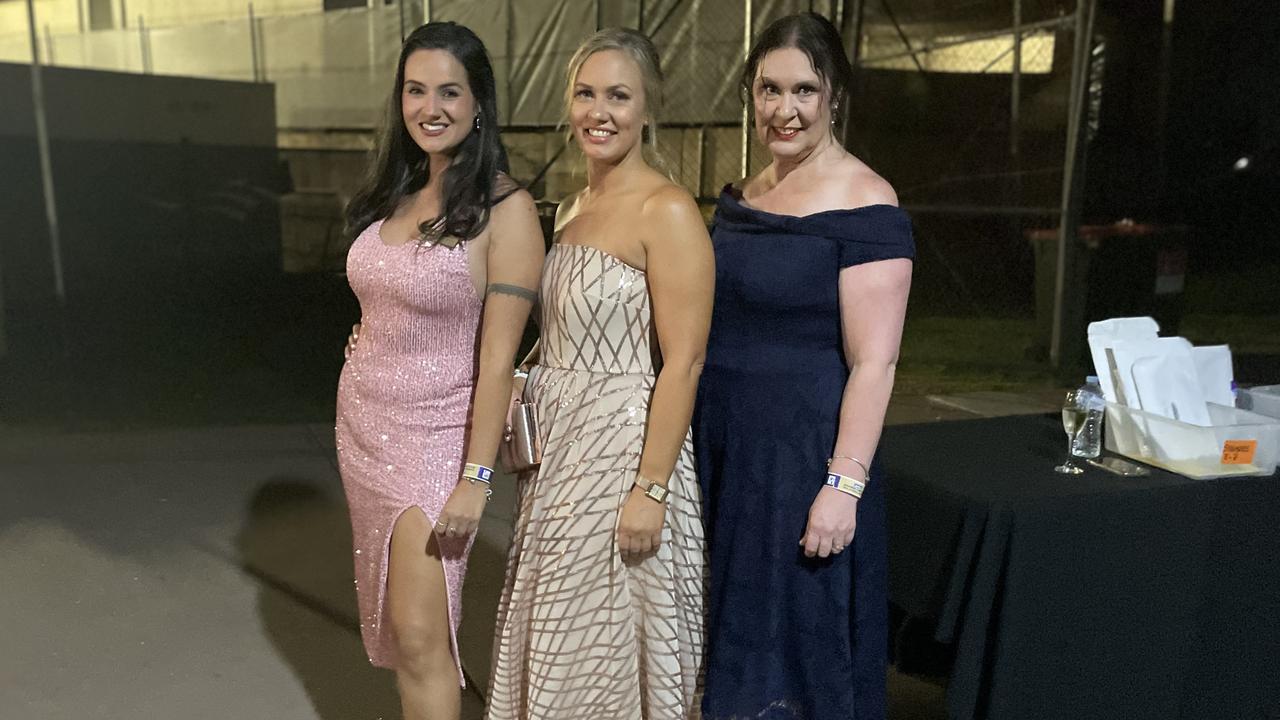 Nadia Enas, Kelly James and Melissa Holt at the Darwin Cup Gala Ball.