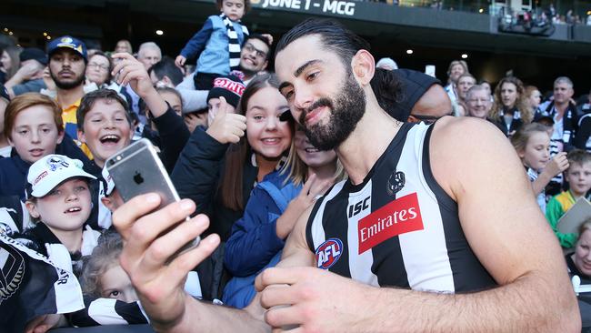 Brodie Grundy is loved by Collingwood fans. Picture: Getty Images