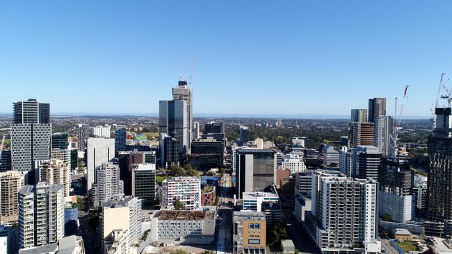 The Parramatta CBD was noted as a market where oversupply issues could occur. Picture: Damian Shaw