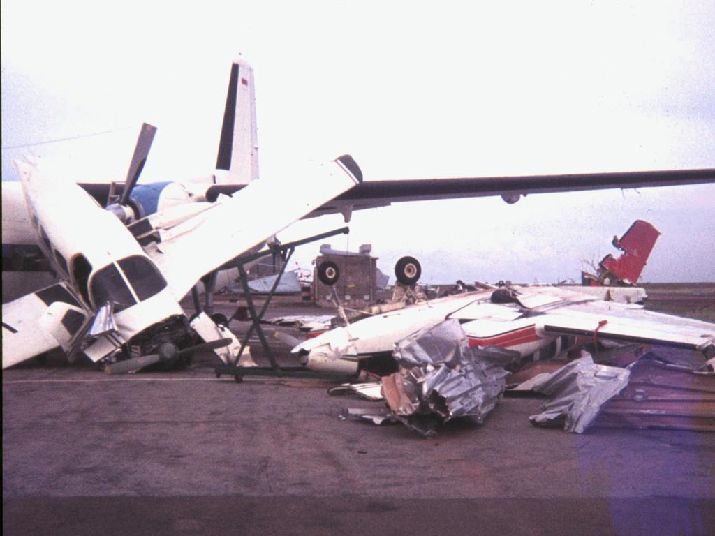 Airport carnage greeted the South Australians when they landed. Picture: Supplied