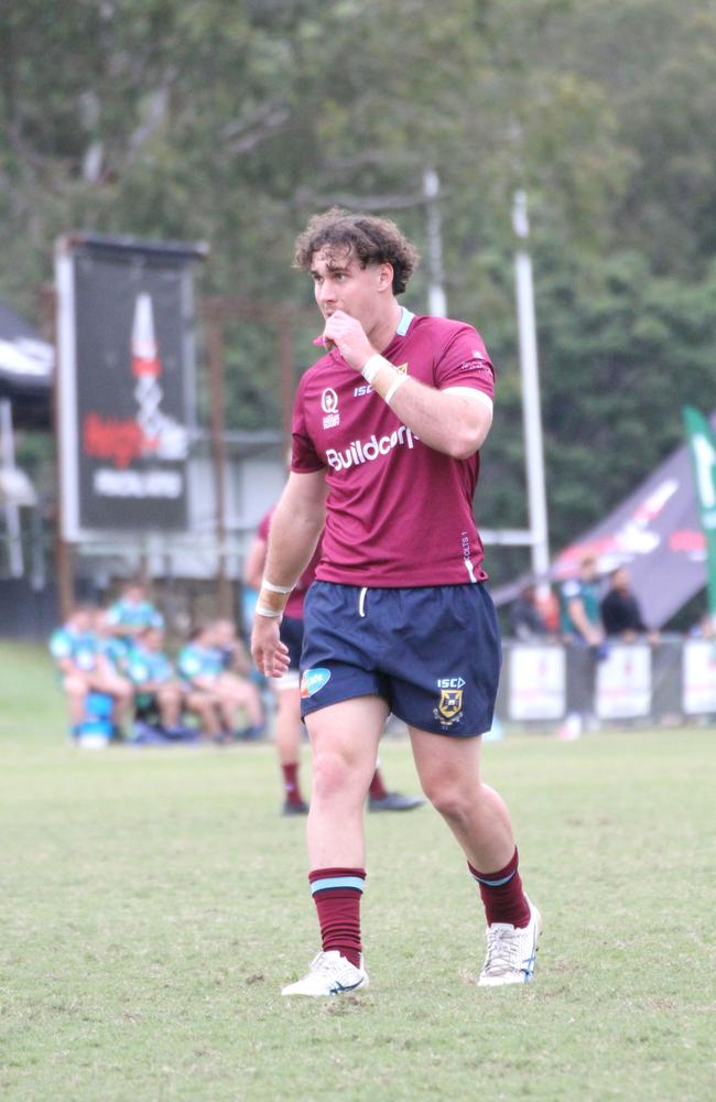 Chace Oates. Colts 1 club rugby action between UQ and GPS. Saturday, April 20, 2024.