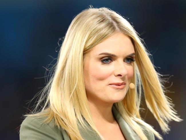 GOLD COAST, AUSTRALIA - FEBRUARY 22: Television presenter Erin Molan is seen during the NRL match between the Indigenous All-Stars and the New Zealand Maori Kiwis All-Stars at Cbus Super Stadium on February 22, 2020 on the Gold Coast, Australia. (Photo by Jason McCawley/Getty Images)