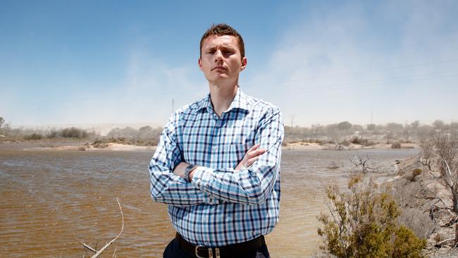 Mayor Sam Johnson queries whether Adelaide residents would put up with dust storms. Picture: Matt Turner