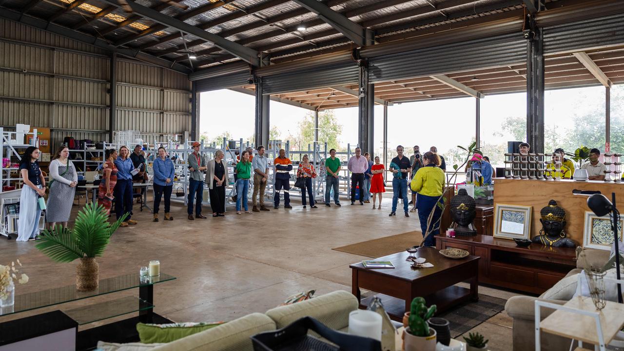 Reviva Reuse Shop in Darwin on its open day. Picture: Pema Tamang Pakhrin