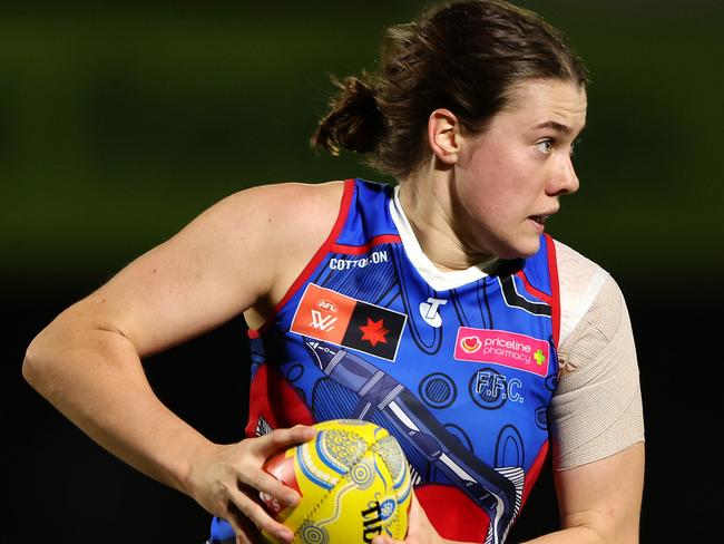 Britney Gutknecht. Picture: Sarah Reed/AFL Photos via Getty Images