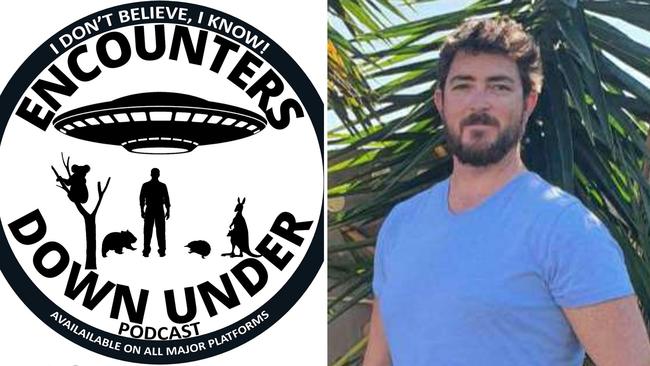 Anthony Goodall is the creator and host of the Encounters Down Under Podcast, interviewing people about their close encounters with UFOs and aliens. Picture: Supplied