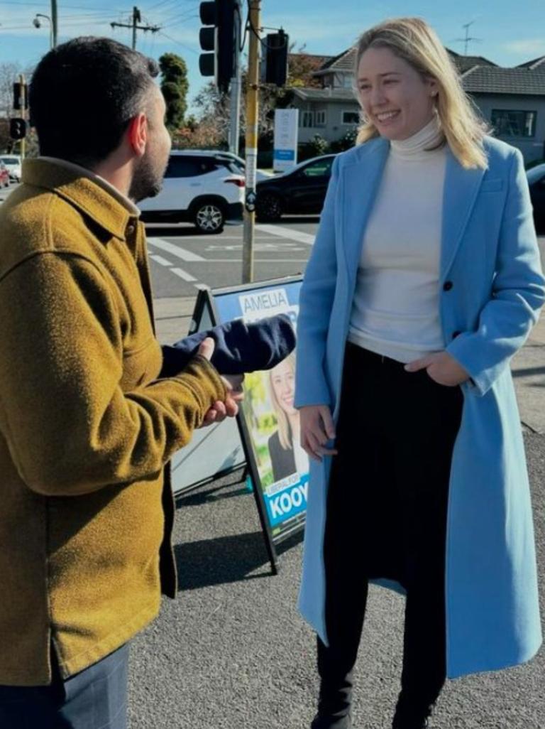 Liberal candidate Amelia Hamer. Picture: Instagram