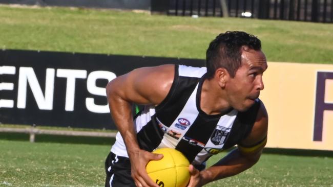 Palmerston Magpies playing St Mary's at TIO Stadium  Eddie Betts (18)Picture Julianne Osborne