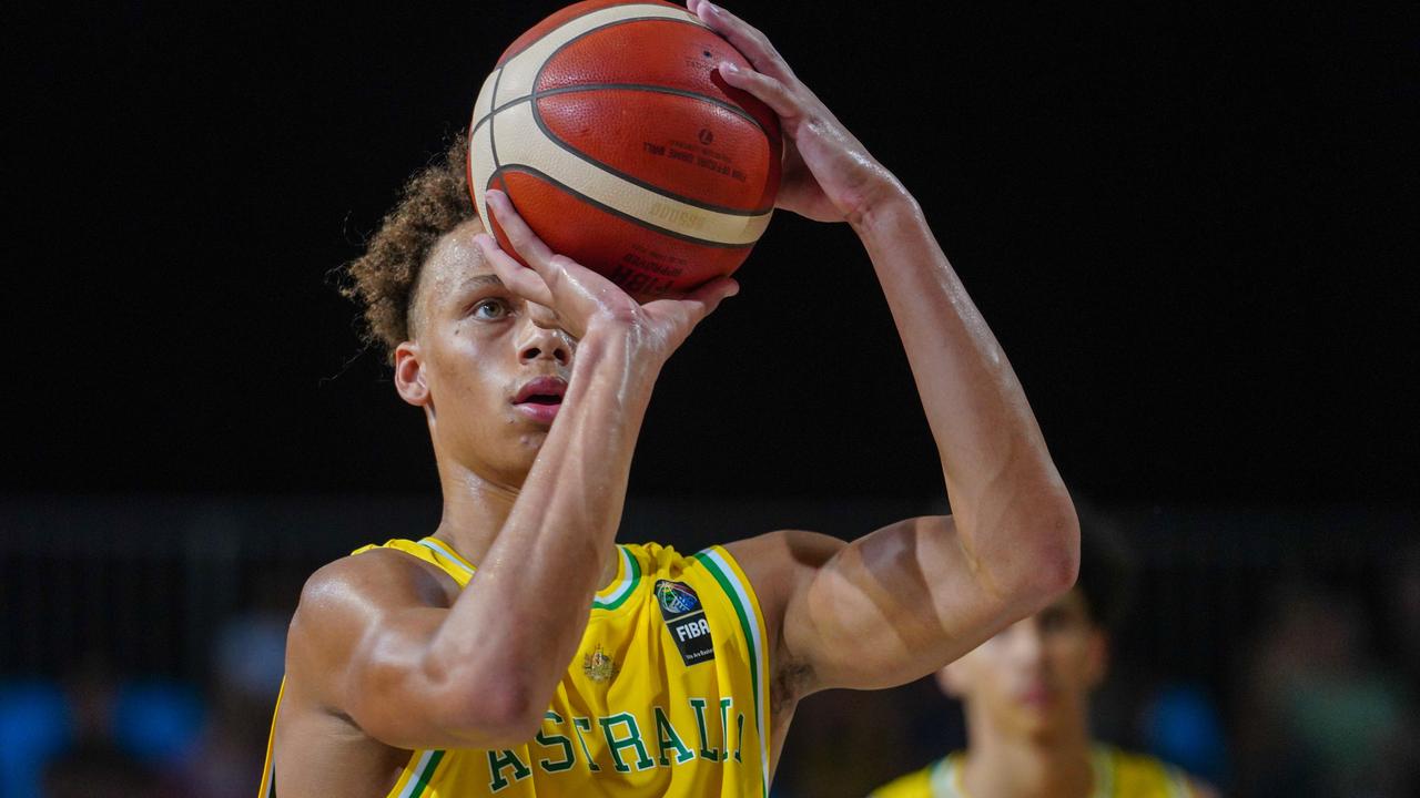 Australia’s World Cup qualification responsibility is set to be put in the hands of young guns like Dyson Daniels. Picture: FIBA